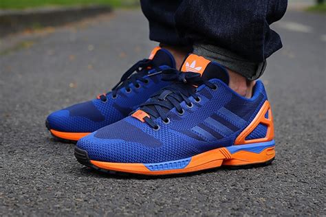 adidas flux blauw oranje|Adidas zx flux locker.